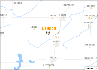 map of Lemmon