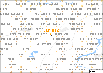 map of Lemnitz