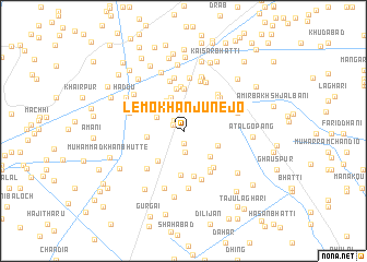 map of Lemo Khān Junejo