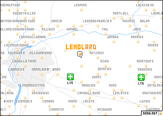 map of Le Molard