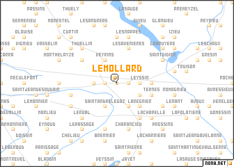 map of Le Mollard