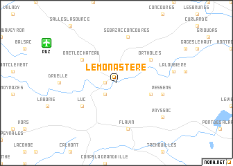 map of Le Monastère