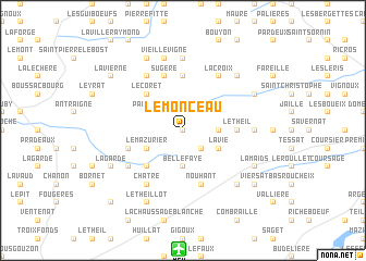 map of Le Monceau