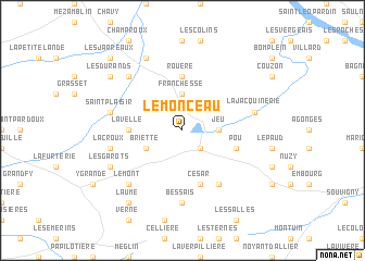 map of Le Monceau