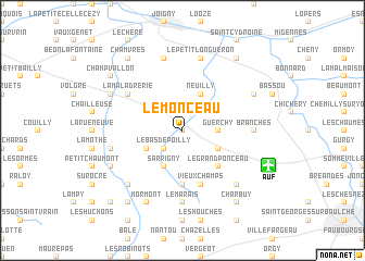 map of Le Monceau