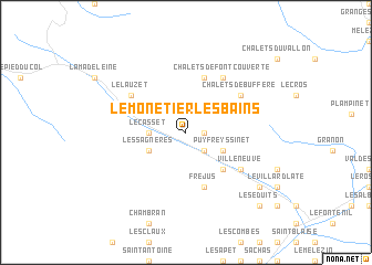 map of Le Monêtier-les-Bains