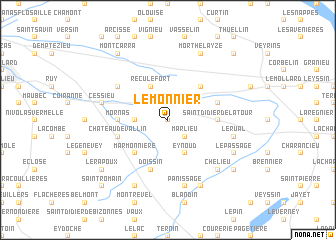 map of Le Monnier