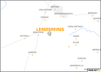 map of Lemon Springs