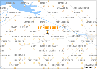 map of Le Montant