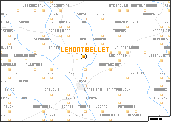 map of Le Montbellet