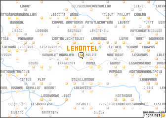 map of Le Montel