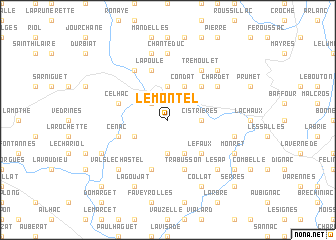 map of Le Montel