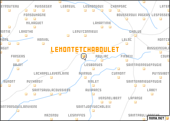 map of Le Montet-Chaboulet