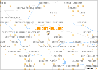 map of Le Monthellier