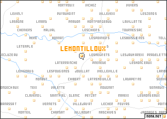 map of Le Montilloux