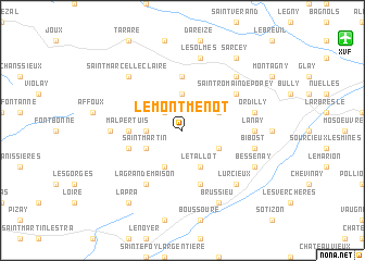 map of Le Montmenot