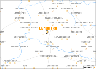 map of Le Montru