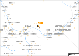 map of Le Mont