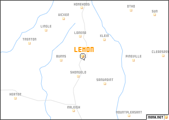 map of Lemon