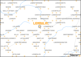 map of Le Moulin