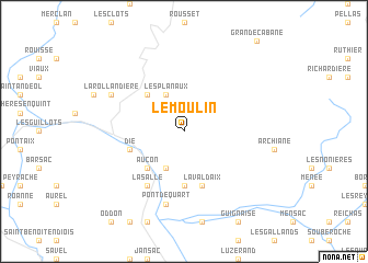 map of Le Moulin