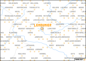 map of Le Moumier