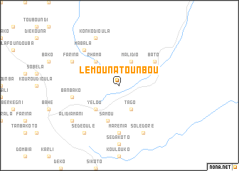map of Lémounatounbou