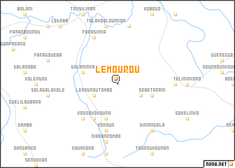 map of Lemourou