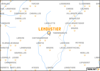 map of Le Moustier