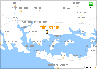 map of Le Moustoir