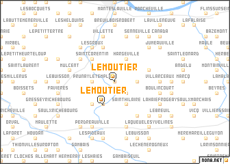 map of Le Moutier