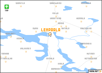 map of Lempäälä