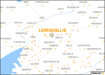 map of Lempiskallio