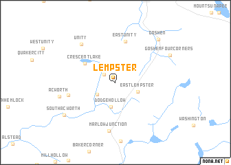 map of Lempster