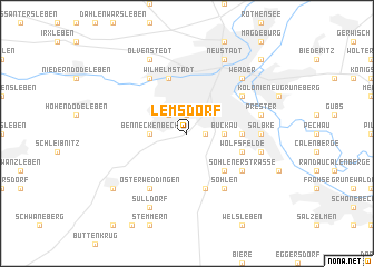 map of Lemsdorf