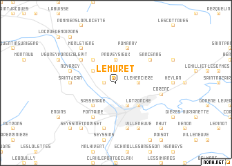 map of Le Muret