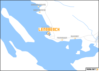 map of Lena Beach