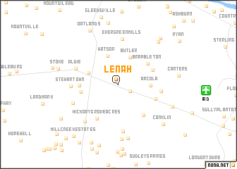 map of Lenah