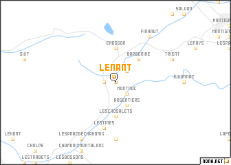 map of Le Nant