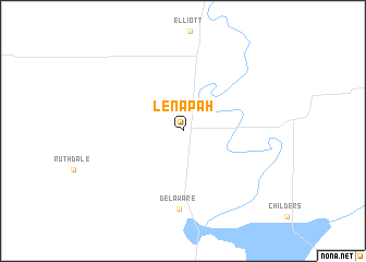 map of Lenapah