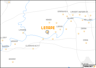 map of Lenape