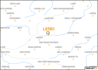 map of Lenax