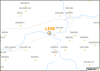 map of Lēna