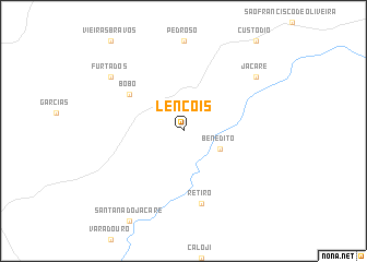 map of Lençóis