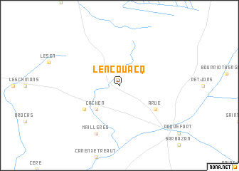 map of Lencouacq