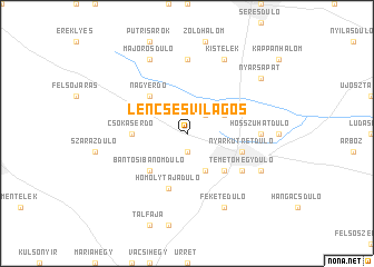 map of Lencsésvilágos