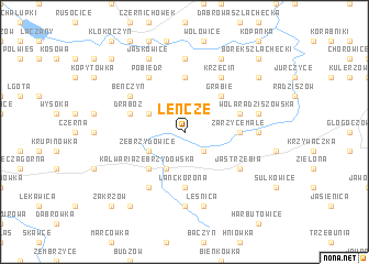 map of Leńcze