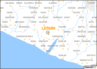 map of Lendah