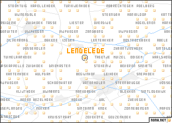 map of Lendelede