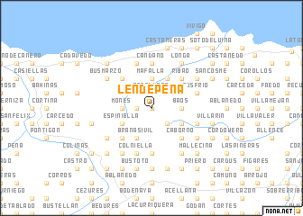 map of Lendepeña